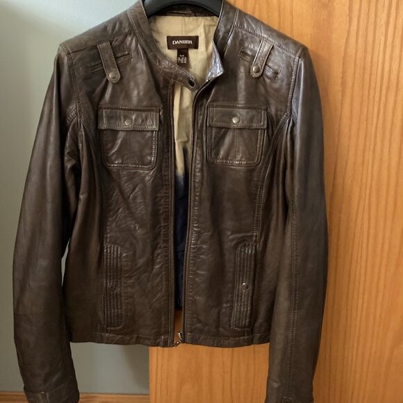Danier Jackets & Blazers - Danier Brown Leather Jacket